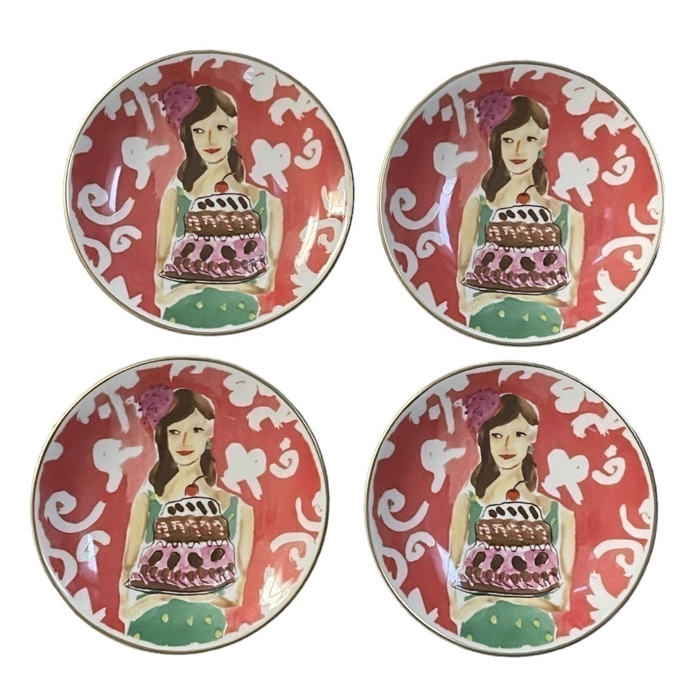 Kate Spade ♠️ by Lennox Just Desserts Tidbit Plates - Set of 4